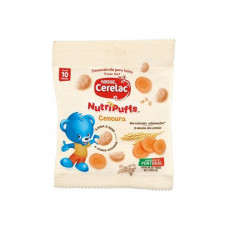 snack para bebé cerelac nutripuffs cenoura 7g